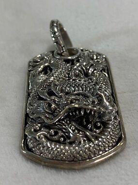 Sarda .925 Sterling Silver Dragon tag